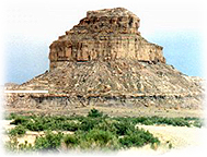 Fajada Butte in Chaco Canyon