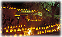Farolitos light up the streets and homes in Northern New Mexico towns during the holiday season.
